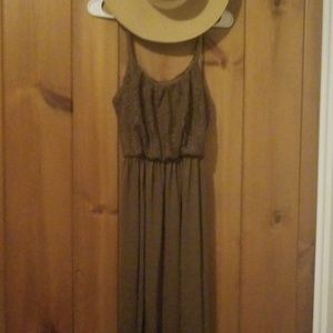 Brown maxi dress